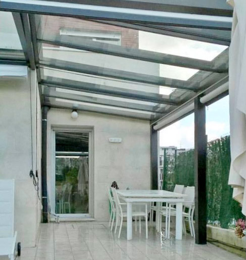 Pérgola de cristal