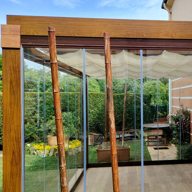 Pérgola de cristal