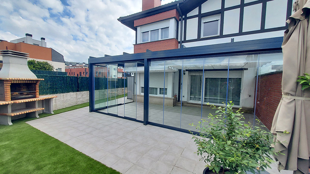 Pérgola de cristal