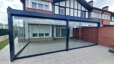 Pérgola de cristal